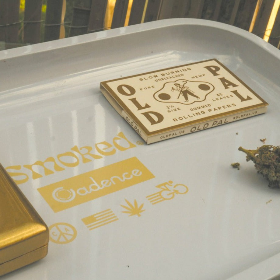Smoked Rolling Tray [Gold] Cadence Collection